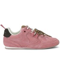 Kurt Geiger - Suede Slim Runner Sneakers - Lyst