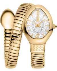 Just Cavalli - Jc1L371M0025 Ladies Signature Snake Eclisse Watch - Lyst