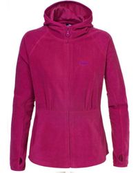 Trespass - Ladies Marathon Hooded Full Zip Fleece Jacket - Lyst