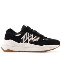 New Balance - Dames 57/40 Lifestyle Trainers In Zwart - Lyst