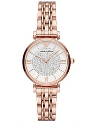 Emporio Armani - Gianni T-Bar Watch Ar11244 Stainless Steel (Archived) - Lyst