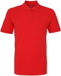 Asquith & Fox - Plain Short Sleeve Polo Shirt Cotton - Lyst