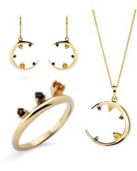 Orphelia - 'eline' 925 Sterling Silver Set: Necklace + Earrings + Ring Set-7497/g - Lyst