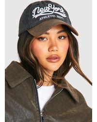 Boohoo - New York Embroidered Baseball Cap - Lyst