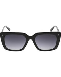 Guess - Gradient Smoke Lens Shiny Framed Sunglasses - Lyst