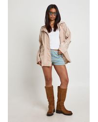 Boohoo - Hooded Festival Mac - Lyst