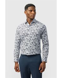 Alexandre Silver Label - Long Sleeve Paisley Tailored Formal Shirt - Lyst