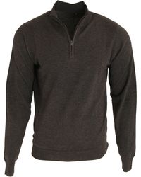 PREMIER - 1/4 Zip Neck Knitted Sweater - Lyst