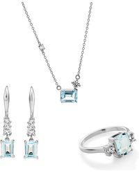 Orphelia - 'Fira' 925 Sterling Set: Necklace + Earrings + Ring - Lyst