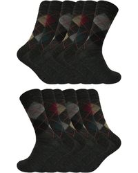Sock Snob - 12 Pair Multipack Lambswool Socks - Lyst