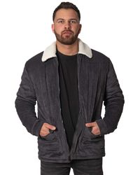Soulstar - Soul Star Corduroy Jacket, Sherpa Collar Smart - Lyst