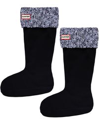HUNTER - Block Stripe Tall Sock Boot - Lyst