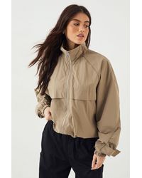 DSGN Studio - Nylon Zip Through Funnel Neck Track Jacket - Lyst