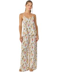 J&j Brothers - Summer Pyjamas With Straps And Flowy Long Pants Jjb30 - Lyst