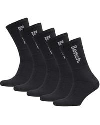 Bench - 5 Pairs Crew Cotton Socks - Lyst