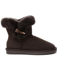 EverAu Australia - Ever Au Robin Horn Toggle Button Mini Boots - Lyst