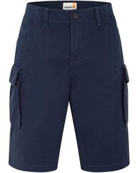 Timberland - Solid Patterned Regular Fit Cargo Shorts - Lyst