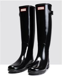 HUNTER - Refined Tall Gloss Slim Fit Boots - Lyst