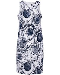 Conquista - Print Sleeveless Sack Dress - Lyst