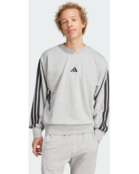 adidas - Essentials 3-Stripes French Terry Sweatshirt - Lyst