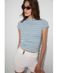 Grimelange - Slim Fit Crop Crew Neck T-Shirt - Lyst
