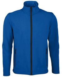 Sol's - Race Full Zip Water Repellent Softshell Jacket (Royal) - Lyst