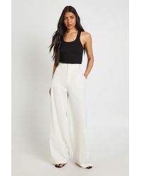 Boohoo - Tall Straight Leg Trousers - Lyst