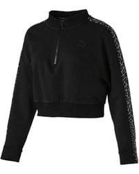 PUMA - Wild Pack T7 Cropped Track Top Jacket 578468 01 Textile - Lyst