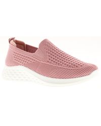 FOCUS BY SHANI - Lightweight Trainers Esme Slip On Textile - Lyst