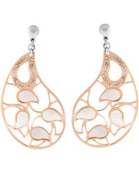 Orphelia - Ladies Embellished 'Lana' 925 Sterling Drop Earrings - Lyst