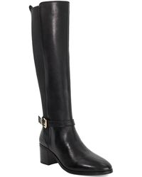 Dune - Tilbys Mid Height Leather Knee High Boots - Lyst