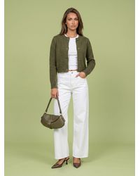 Urban Bliss - Wool Blend Cropped Cardigan - Lyst