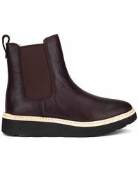 Clarks - Trace Cora Dark Boots Leather - Lyst