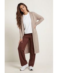Urban Bliss - Mink Longline Wool Cardigan - Lyst