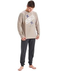 Munich - Winter Pajamas Long Sleeve Round Neck Mu1 - Lyst