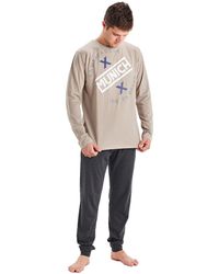 Munich - Winter Pajamas Long Sleeve Round Neck Mu1 - Lyst
