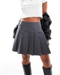 Vero Moda - Pleated Mini Skirt - Lyst