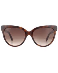 Swarovski - Cat Eye Dark Havana Gradient Sunglasses - Lyst