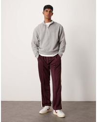ASOS - Essentials Boxy Relaxed Sweatshirt With Quarter Zip - Lyst