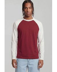 BoohooMAN - Essential Regular Fit Raglan Long Sleeve T-Shirt - Lyst