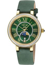 Gv2 - Genoa Ss Ip Case, Mop Dial, Authentic Handmade Ion Suede Leather Strap - Lyst