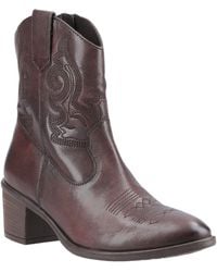 Hush Puppies - Wynn Leather Heeled Ankle Boots - Lyst