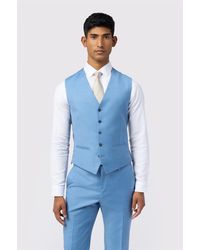 Ted Baker - Single Breasted Five Button V-Neck Slim Fit Suit Waistcoat - Lyst