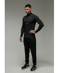 BoohooMAN - Tall Active Regular Fit Quarter Zip And Jogger Tracksuit - Lyst