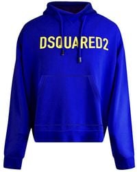 DSquared² - Cool Fit Brand Logo Hoodie Cotton - Lyst