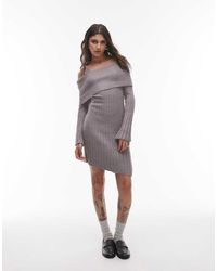 House Of Sunny - Ribbed Asymmetric Dress - Lyst