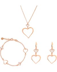 Orphelia - 'Alfina' 925 Sterling Set: Chain + Bracelet + Earrings - Lyst
