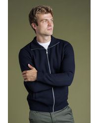 Kensington Eastside - Zip-Through Cardigan With Fleece Lining - Lyst