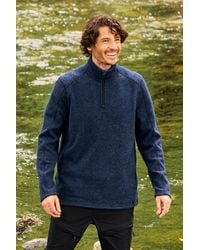 Mountain Warehouse - 'Idris' Fleece Sweater Half Zip Breathable Warm Coat - Lyst
