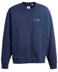 Levi's - Sweatshirt Rundhalsausschnitt Für Herren/Damen (Marineblau) - Lyst